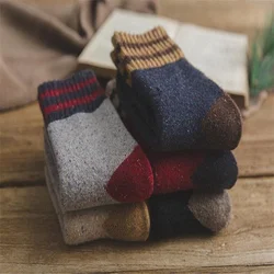 10 Pairs Pack Rabbit Wool Sock Women Striped Winter Thick Warm Socks  Korean Style Ladies Accessories Dropshipping