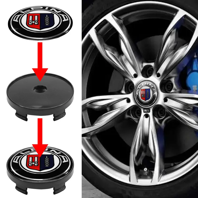 4개 세트 56mm+60mm 자동차 로고 휠 센터 캡 엠블럼 BMW 퍼포먼스 M E46 E90 E60 F10 E39 F30 E36 F20 E87 E90 E70 허브 커버 배지