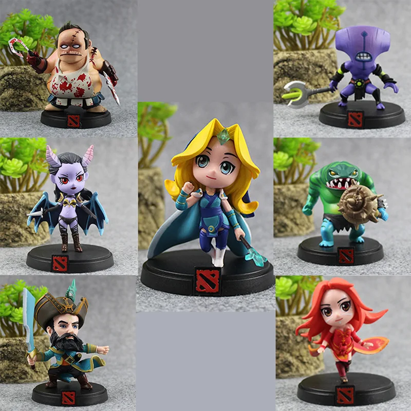 

Best Sellers Dota 2 Game Figure Lina Crystalmaiden Pudge Queen Of Pain Tiny Doom Boxed PVC Action Model Collection Toys Gift