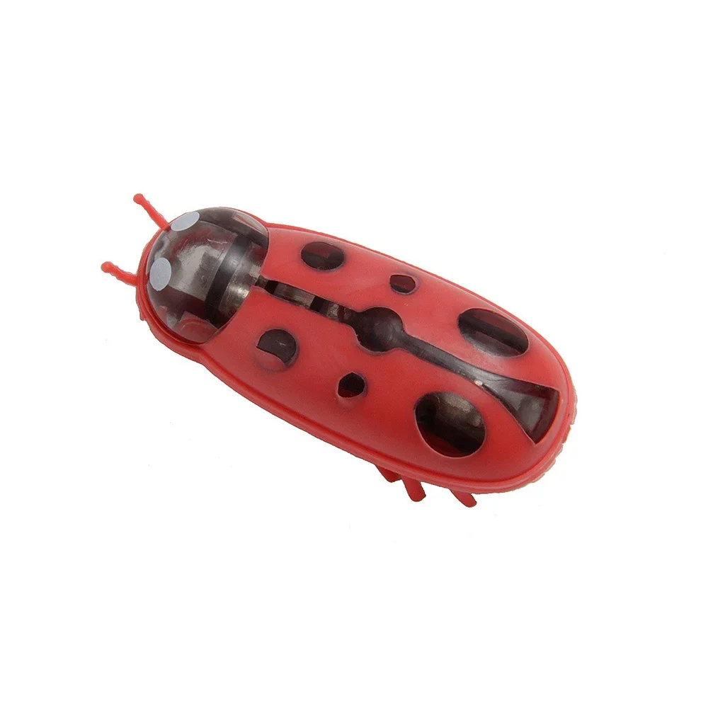 Juguete eléctrico para gatos con forma de insecto, juguete interactivo para gatos, divertido juguete para gatos con forma de mariquita y escarabajo, juguetes para gatos, suministros para jugar con gat