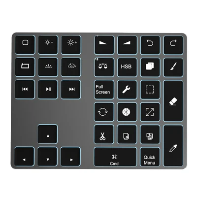 

Wireless Bluetooth Shortcut Keyboard for IPad Rechargeable Ultra-thin Portable with Backlight
