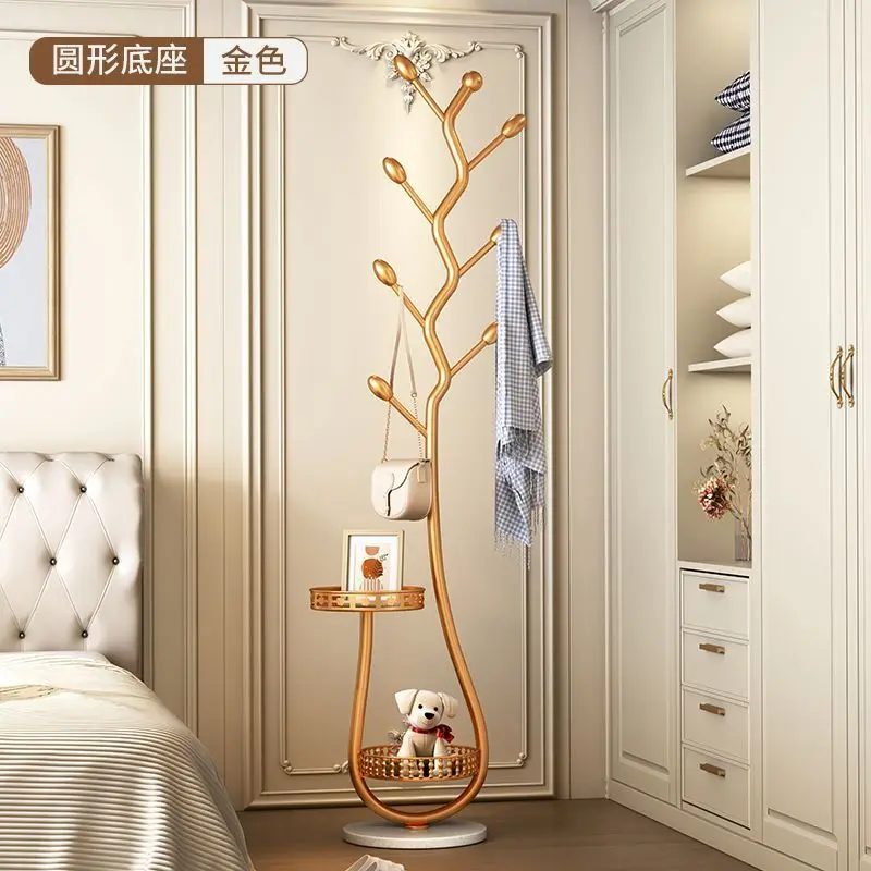 شماعة أرضية منزلية لغرفة النوم وغرفة النوم، رف معط...