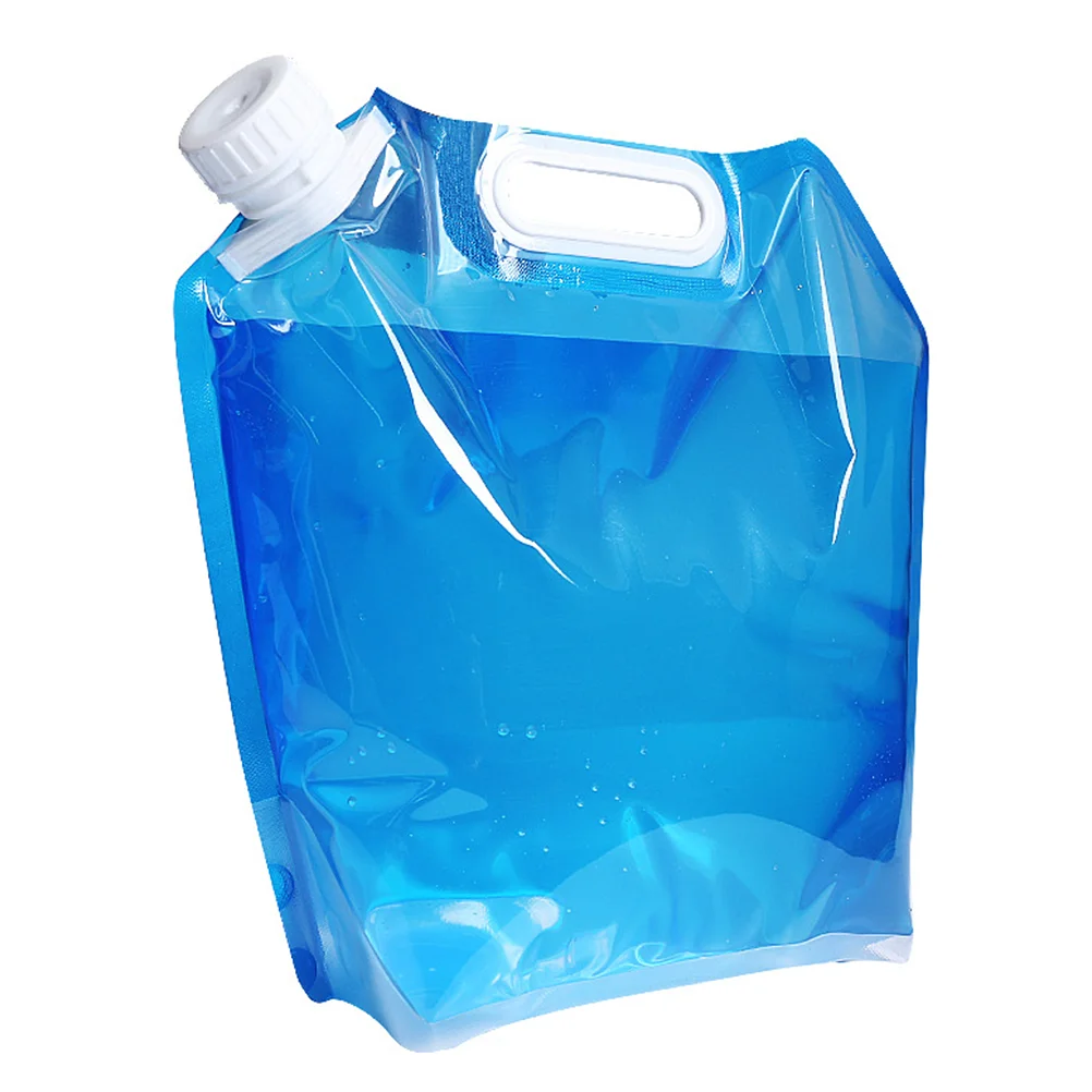 

Folding Bucket Water Portable Water Storage Container Ceiling Track Hooks for Hiking Hunting Travel Outdoor Camping 10L (Blue)