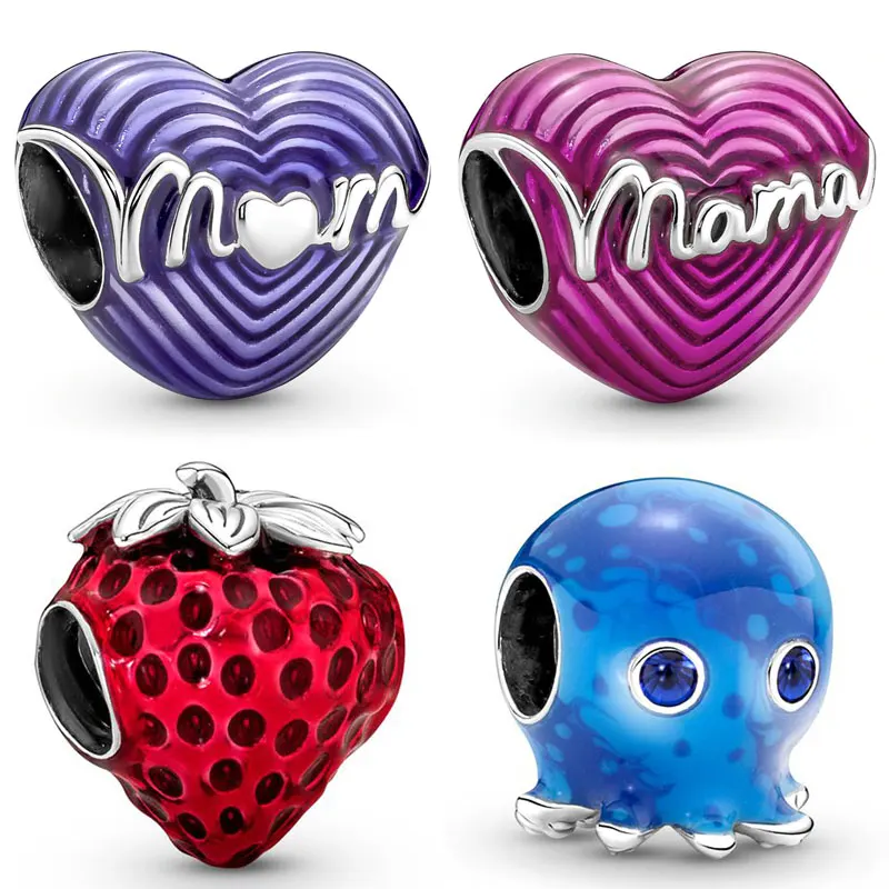 

Оригинальные украшения Radiating Love Mama Mum, сердце, клубника, волны, аксессуары для рукоделия, браслет, популярный браслет