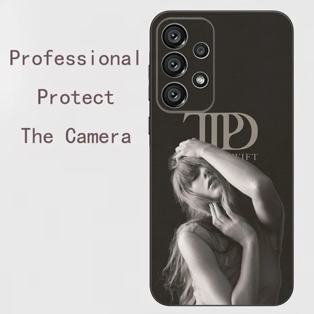 thumbnail image 1 of Funda para teléfono T-TaylorS TTPD S-SwiftS para Samsung Galaxy A91, A80, A73, A72, A71, A53A52, A32, A31A22, A21s, A20, cubierta negra, 1 of 4