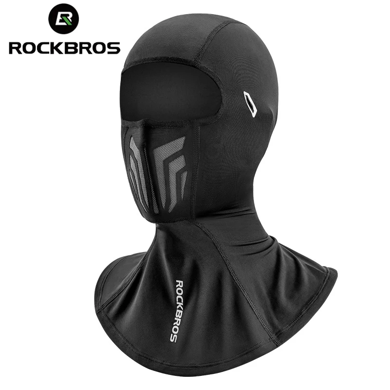 

ROCKBROS Солнцезащитная фотомаска для мужчин и женщин, маска на все лицо для электрического велосипеда, мотоцикла, ледяной шелк, головной убор для велоспорта, весна-лето