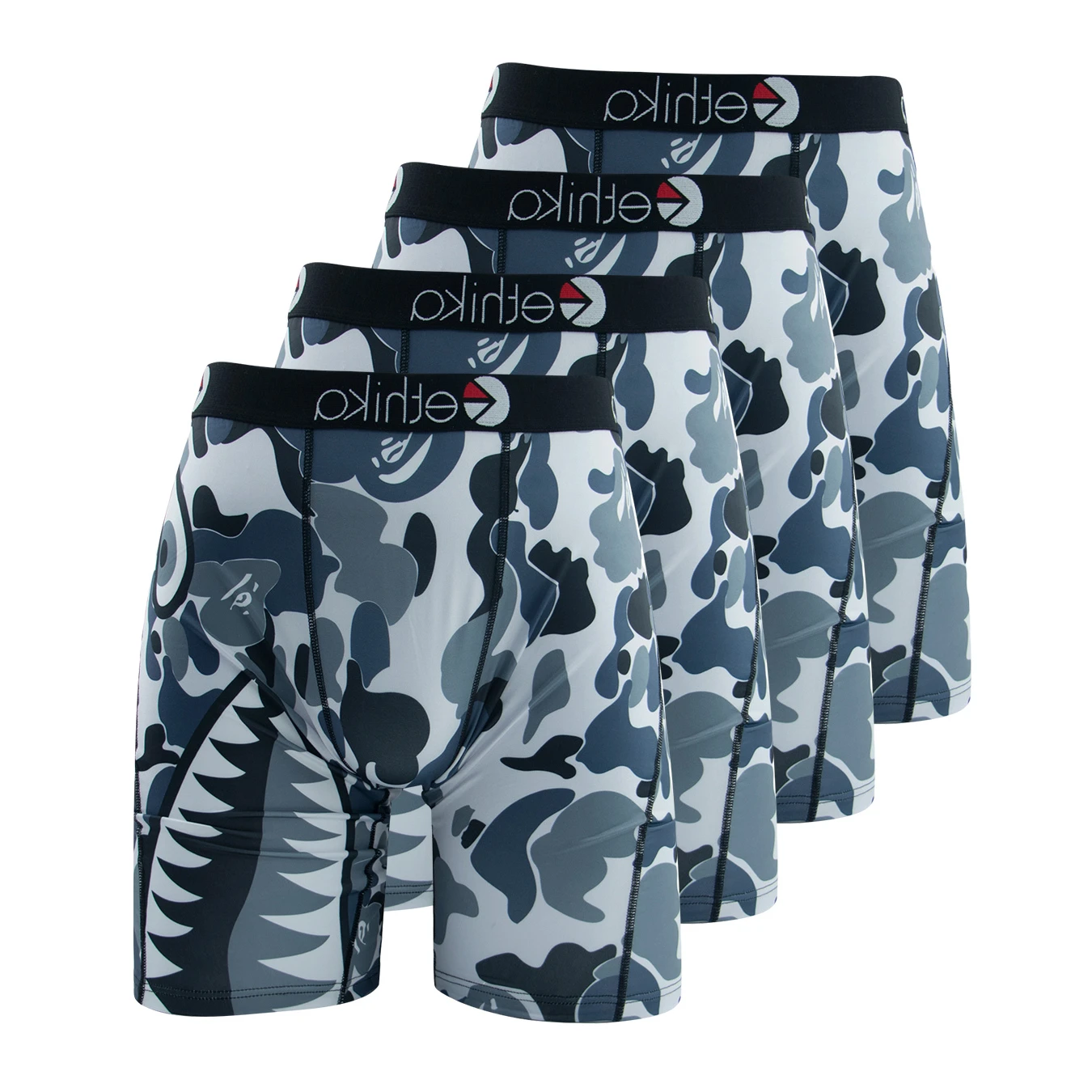 4Pcs Sexy Men Underwear Boxers Printed Man Underpants Breathable Summer Men Panties Lingeries Plus Size XXXL Men's Boxer Briefs 6