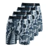 4Pcs Sexy Men Underwear Boxers Printed Man Underpants Breathable Summer Men Panties Lingeries Plus Size XXXL Men's Boxer Briefs 6