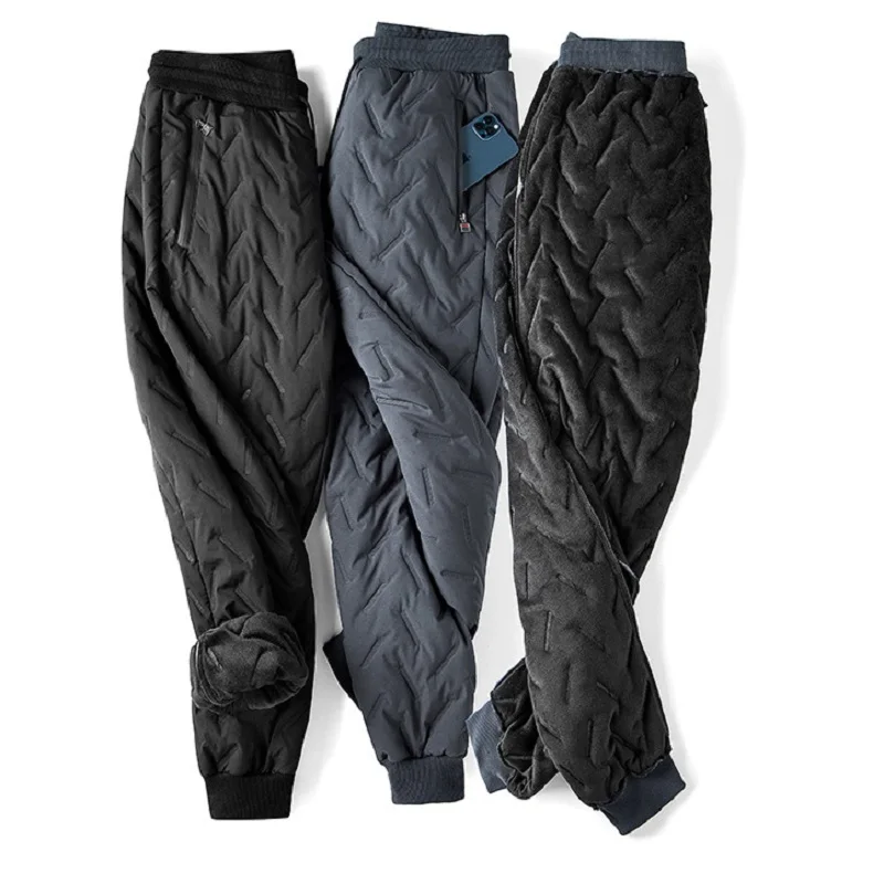 New Big Size Winter Pant Men Thick Fleece Lined Jogger Cotton Padded Warm Work Trouser Male Plus Large Sweatpant 9XL 10XL Autumn 4