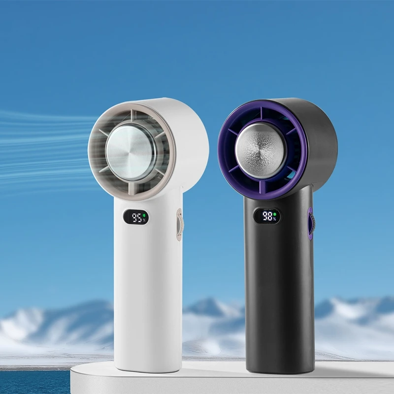 handheld pequeno ventilador de mesa 3600mah usb 05