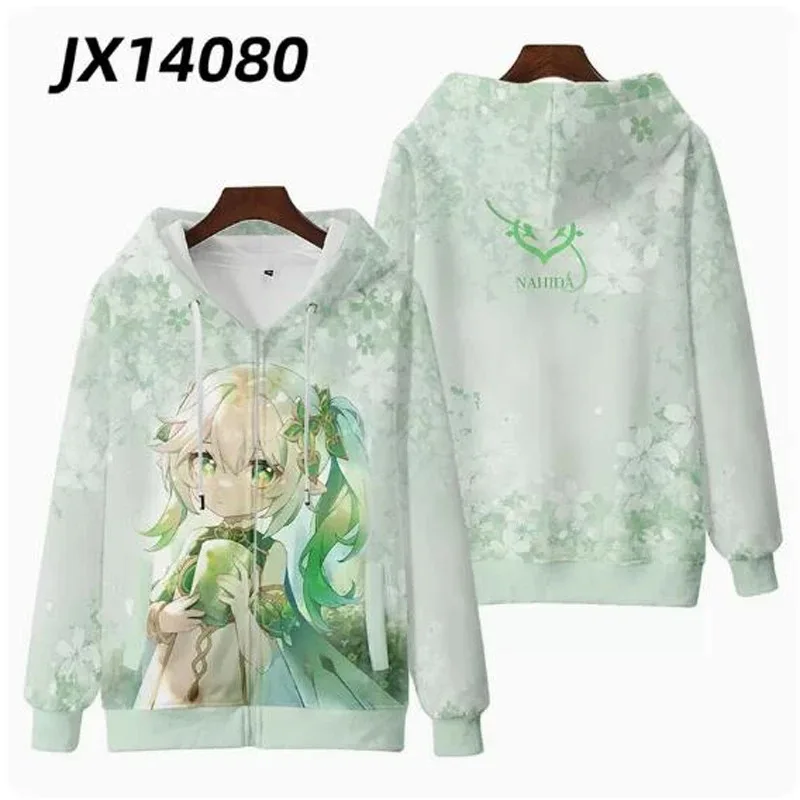 Anime Game Genshin Impact Cosplay Costume Nahida Tighnari Collei Unisex 3D Hoodie Sweatshirt Streetwear Harajuku Tracksuit 2024