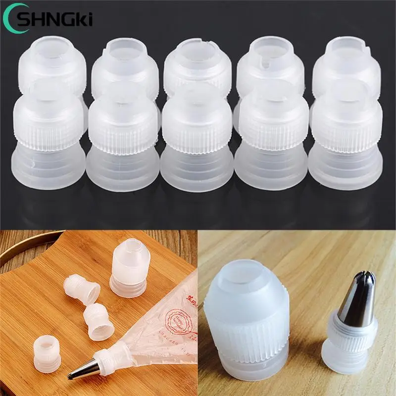 

10PCS/1PCS S/M/L Cake Flower Pastry Tool Tinny Coupler Adaptor Icing Piping Nozzle Bag Set Cake Decorating Tools