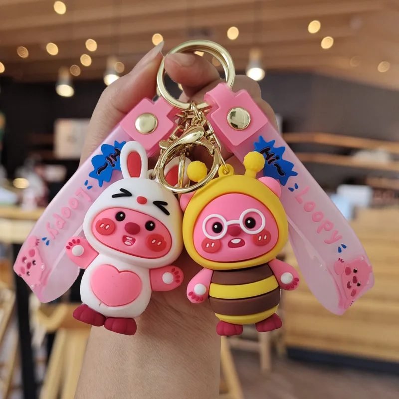 

Kawali Loopy Little Beaver Pendant Anime Cartoon Ins Keychain Creative Accessories Doll Bag Pendant Key Chain Kids Toys Gift