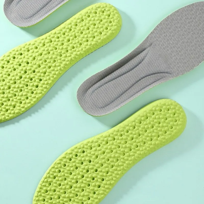 Feet Sole PU Soft Orthopedic Sport Insoles for Breathable Shock Absorption Running Shoes Pad for Men Women Arch Support Insole