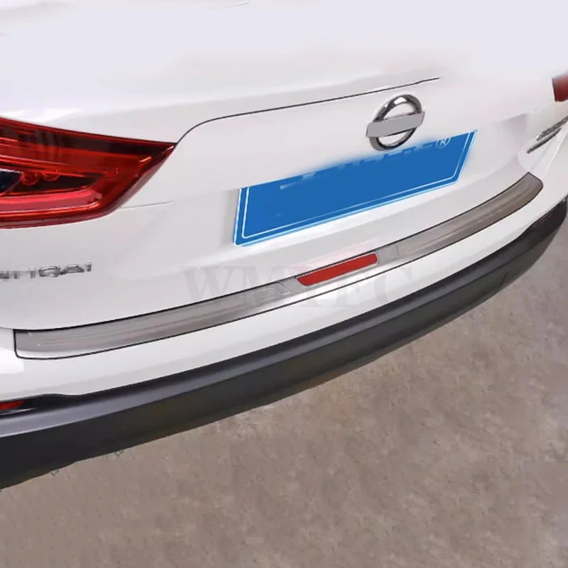 

External Car bumper protect Rear Bumper Protector Sill Trunk Tread Plate Trim rear styling For Nissan Qashqai J11 2018 2019 2020