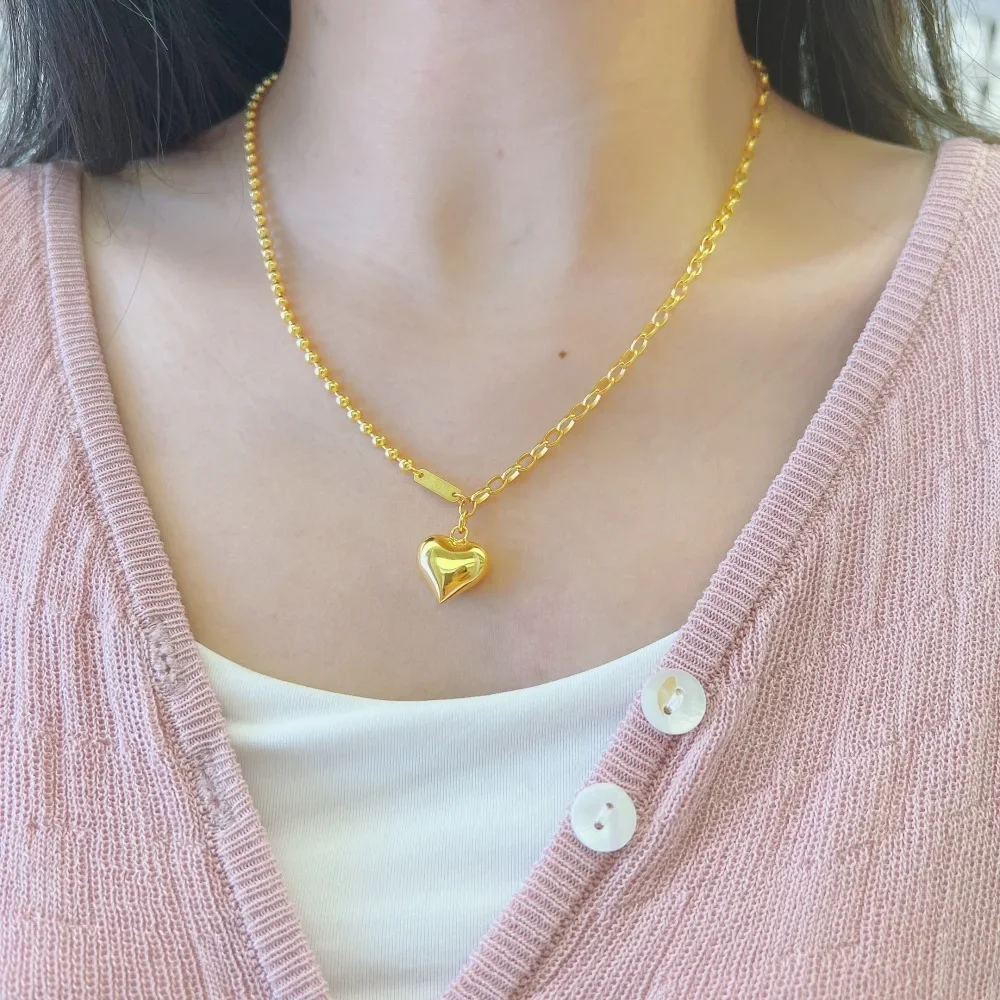 

Новинка Karachi из стерлингового серебра S925 модная Минималистичная Универсальная Женская коллекция ювелирные изделия с маленьким сердцем