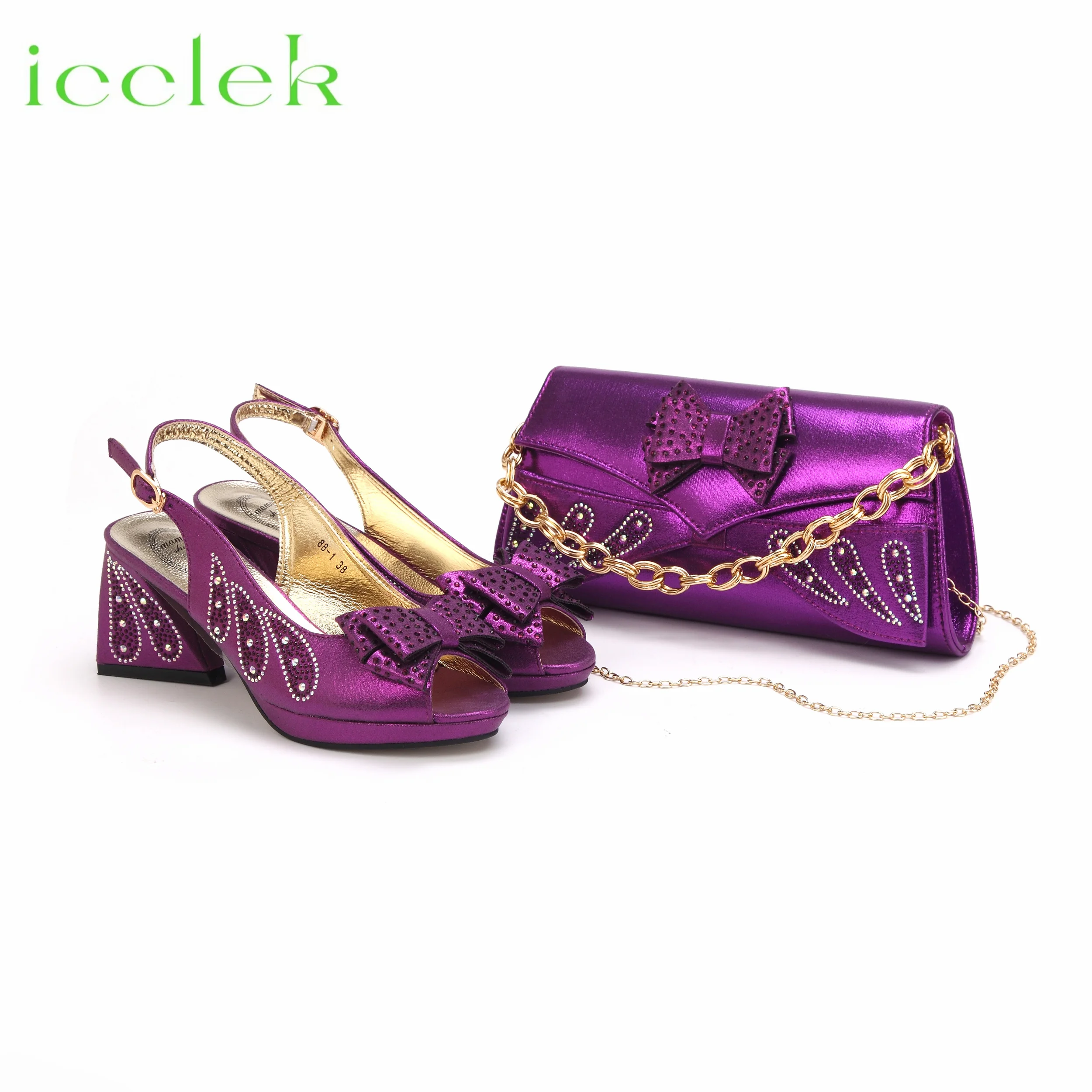 2024-new-arrival-shoes-matching-bag-set-in-purple-special-heels-sandals-decorated-with-crystal-for-ladies-wedding-party