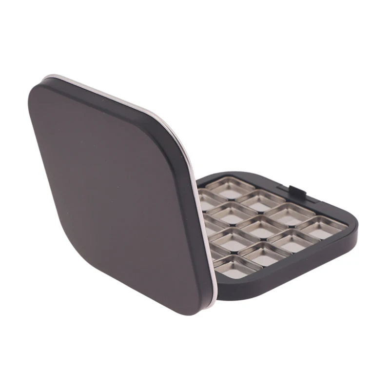 Matte Black Empty Magnetic Eyeshadow Palette, Refillable Makeup Case with Mirror and 16... - SKU MEP02156 - UGI Packaging