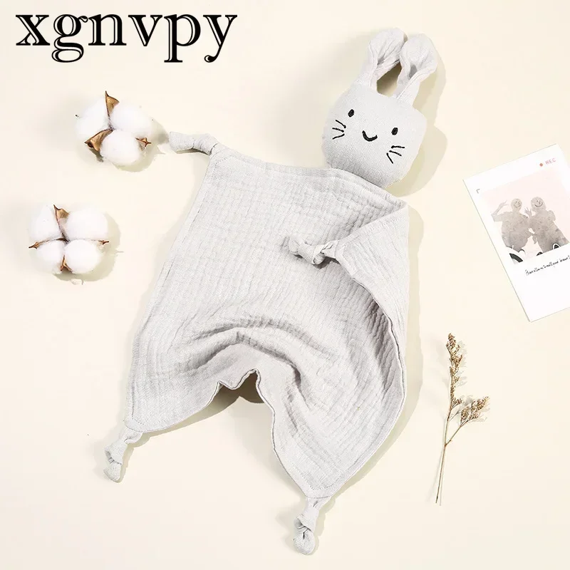 Children's Double Cotton Gauze Cuddle Cute Cat Drool Blanket with Sleeping Comforter Blanket Doll Baby Blanket 4