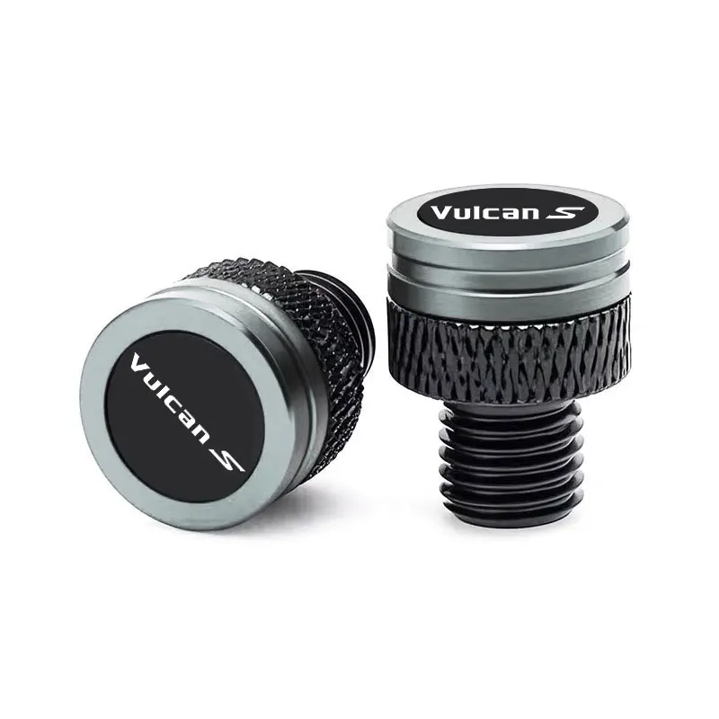 logo "VULCANS" For Kawasaki VULCAN S 650cc 650 CC Motorcycle CNC Rearview Side Mirror Hole Cap Plug Accessories