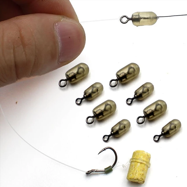 30pcs Feeder Fishing Swivels Connector Carp Bait Cage Hair Rig Stop Beads  For Carp Match Fishing