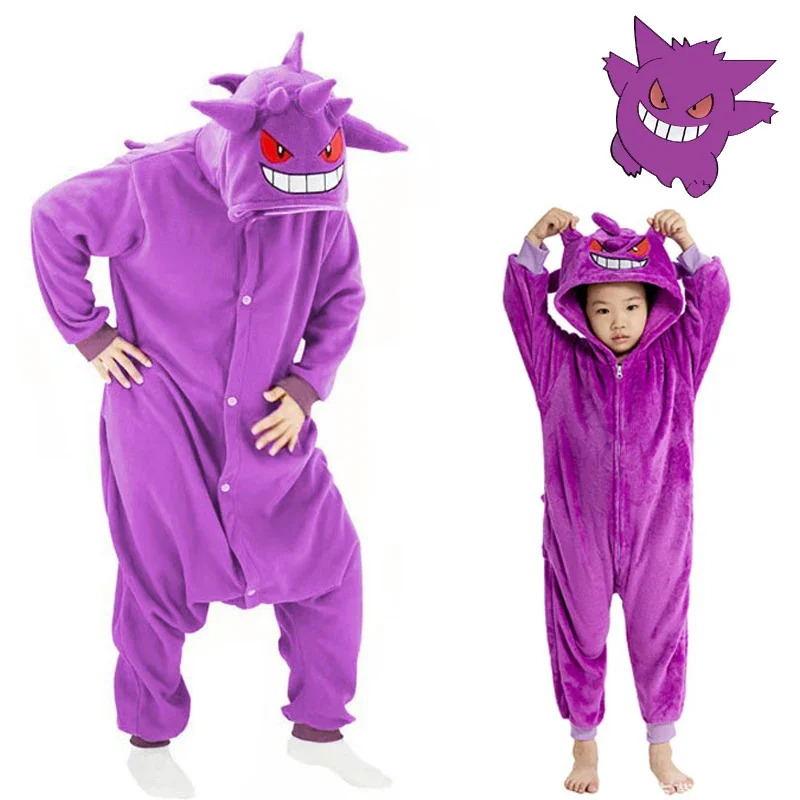 Pokemon-Gengar-Pijamas-para-crian-as-Anime-Cosplay-Costume-Carnival ...