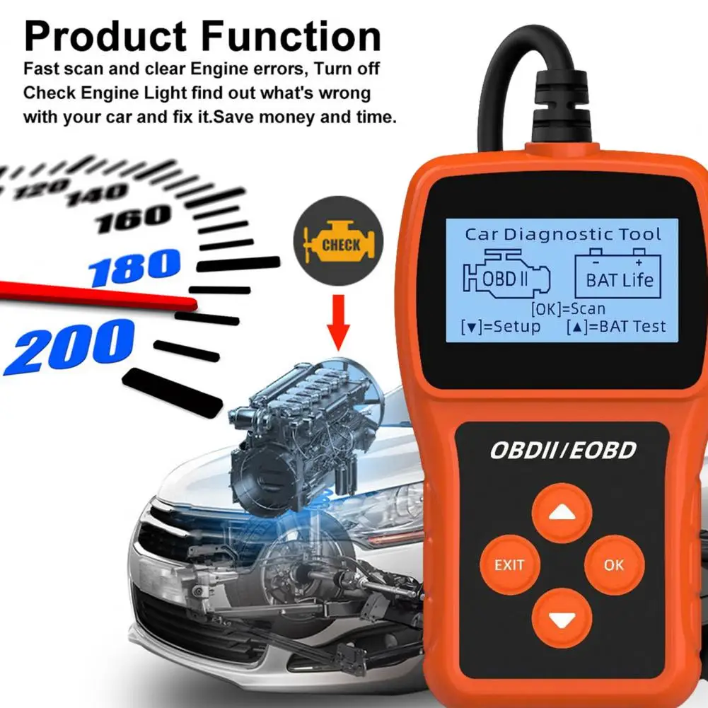 멀티 프로토콜 자동차 스캐너, 컴팩트 블루투스 Obd2 스캐너, 자동차 엔진 오류 코드 리더기, 캔 진단 스캔, 쉬운