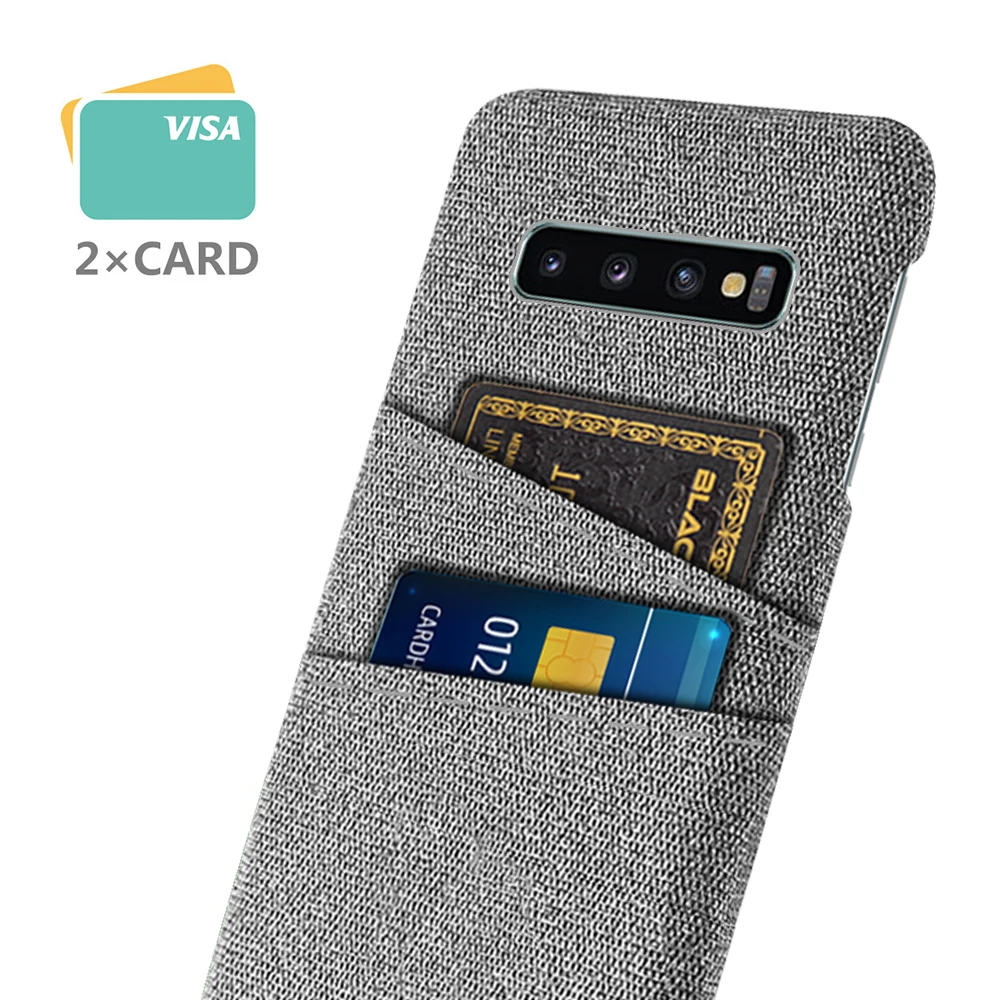 S10 Plus Custodia Samsung S10 Plus Custodia In Tessuto Dual Card Cover Di Lusso Per Galaxy S10 + S10E S10 S20 Plus Ultra S20 + S20U S20Fe Coque