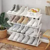 4-Tier Shoe Rack, Small Shoe Rack Organizer, Modern Hallway Shoe Storage, Free Standing Space Saving Shoe Shelf for Apartment 1