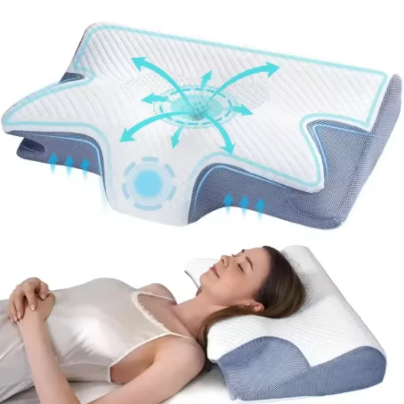 Ergonomic Memory Foam Cervical Neck Support Pillow
