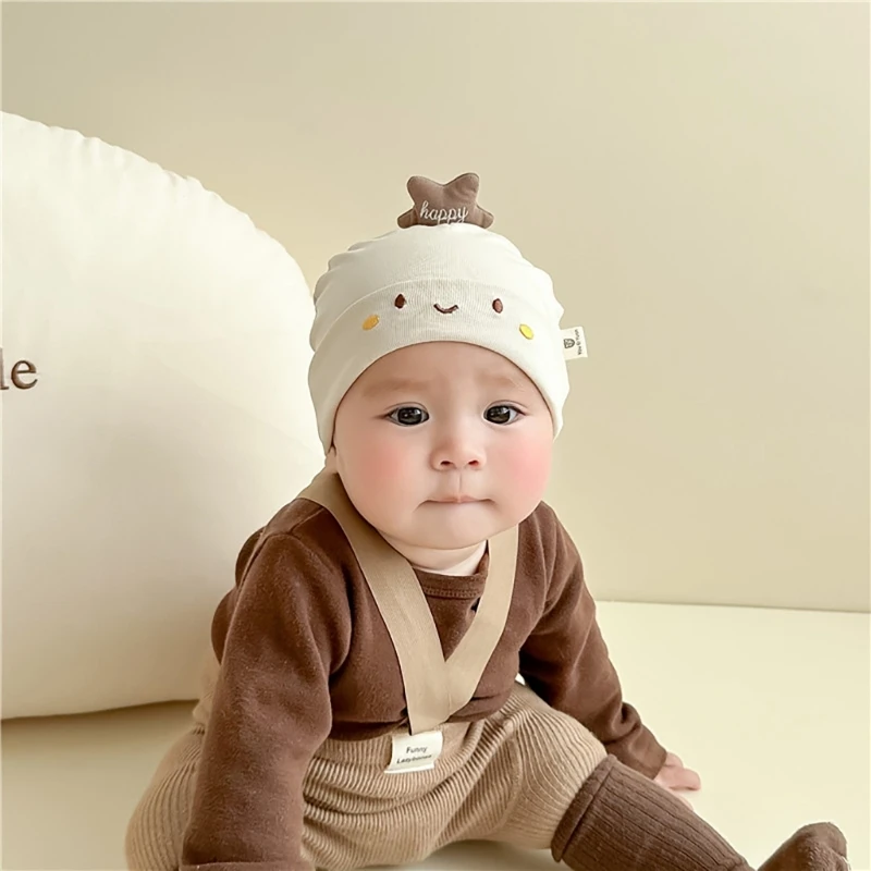 

Bonnet Hat Baby Hat Cartoon Bonnet Cap Fashion Breathable Spring Hat for Baby Children Newborn Boy Girl 0-6 Months