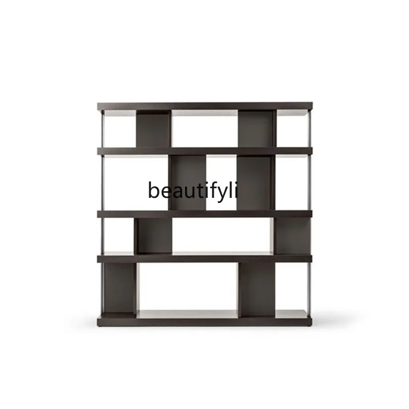 Italian Minimalist Bookcase Modern Minimalist Bookshelf Showcase Display Stand Floor Large Bookshelf Bookcase Customization