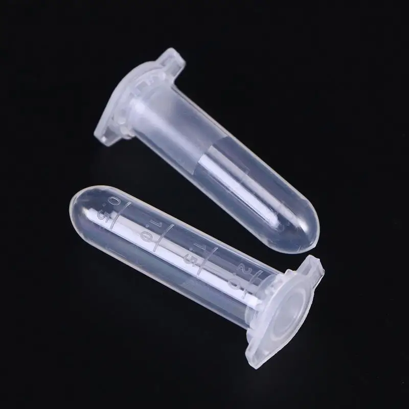 1000PCS/ 500 Pcs Centrifuge Tubes 2ml Capacity Non-Toxic Laboratory Test Tubes With Measurement Scale Tube 2ML 4X1.15CM
