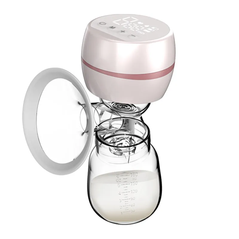 Electric breast pump intelligent all-in-one automatic breast pump massager silent milk milking bottle