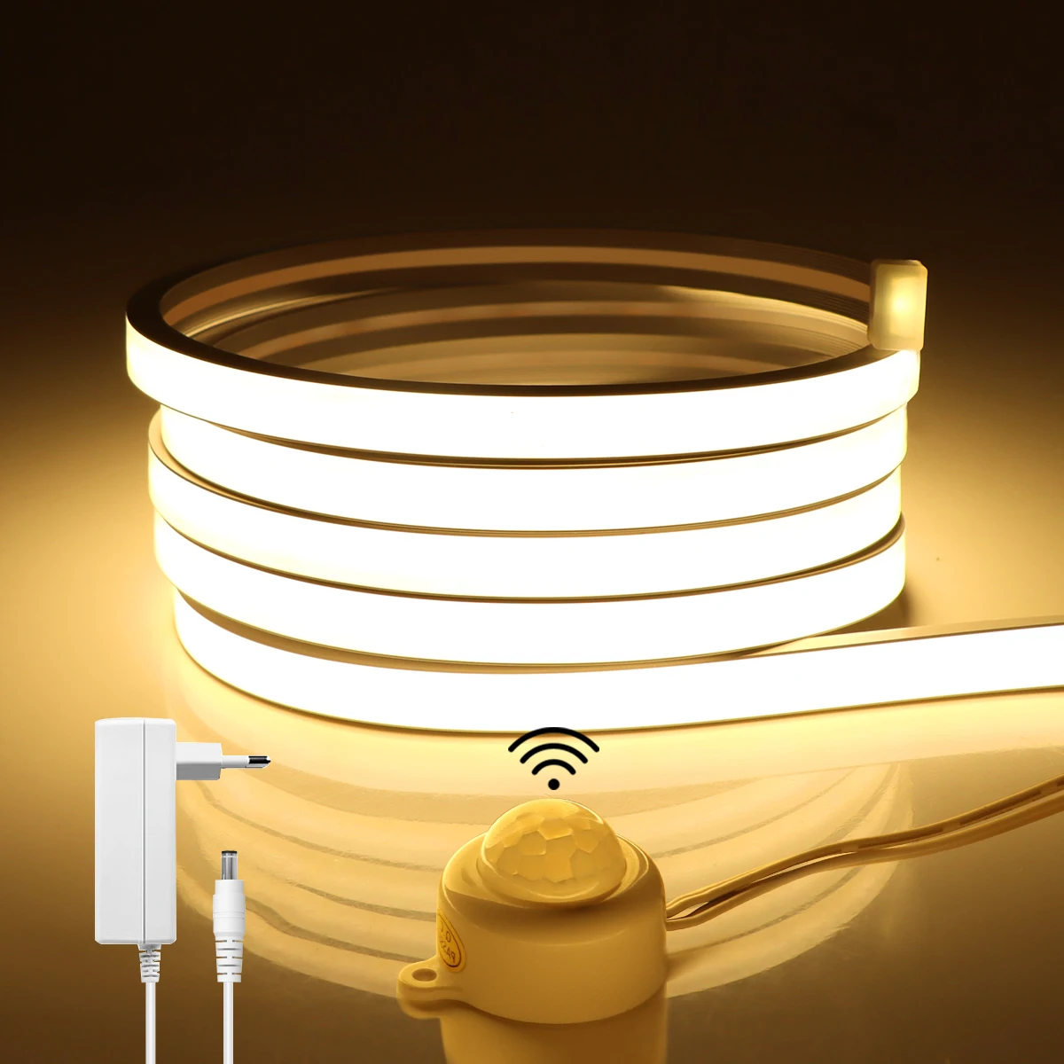 UltraBright24VCOBNeonLightLEDStripwithPIRMotionSensorSwitch