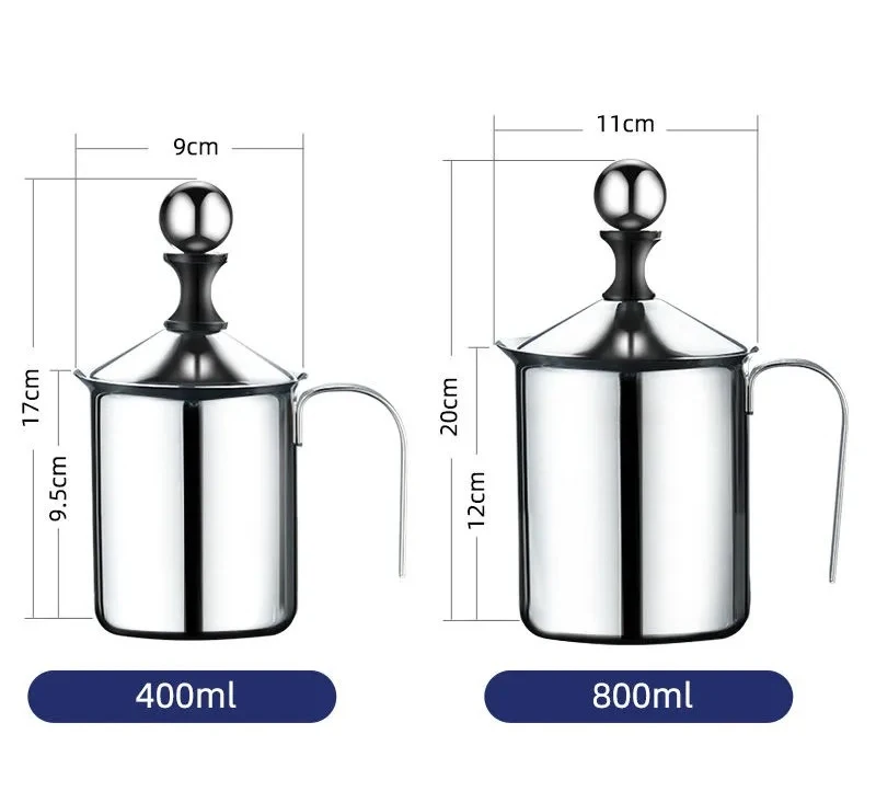 Espumador de Leche Manual 400ml