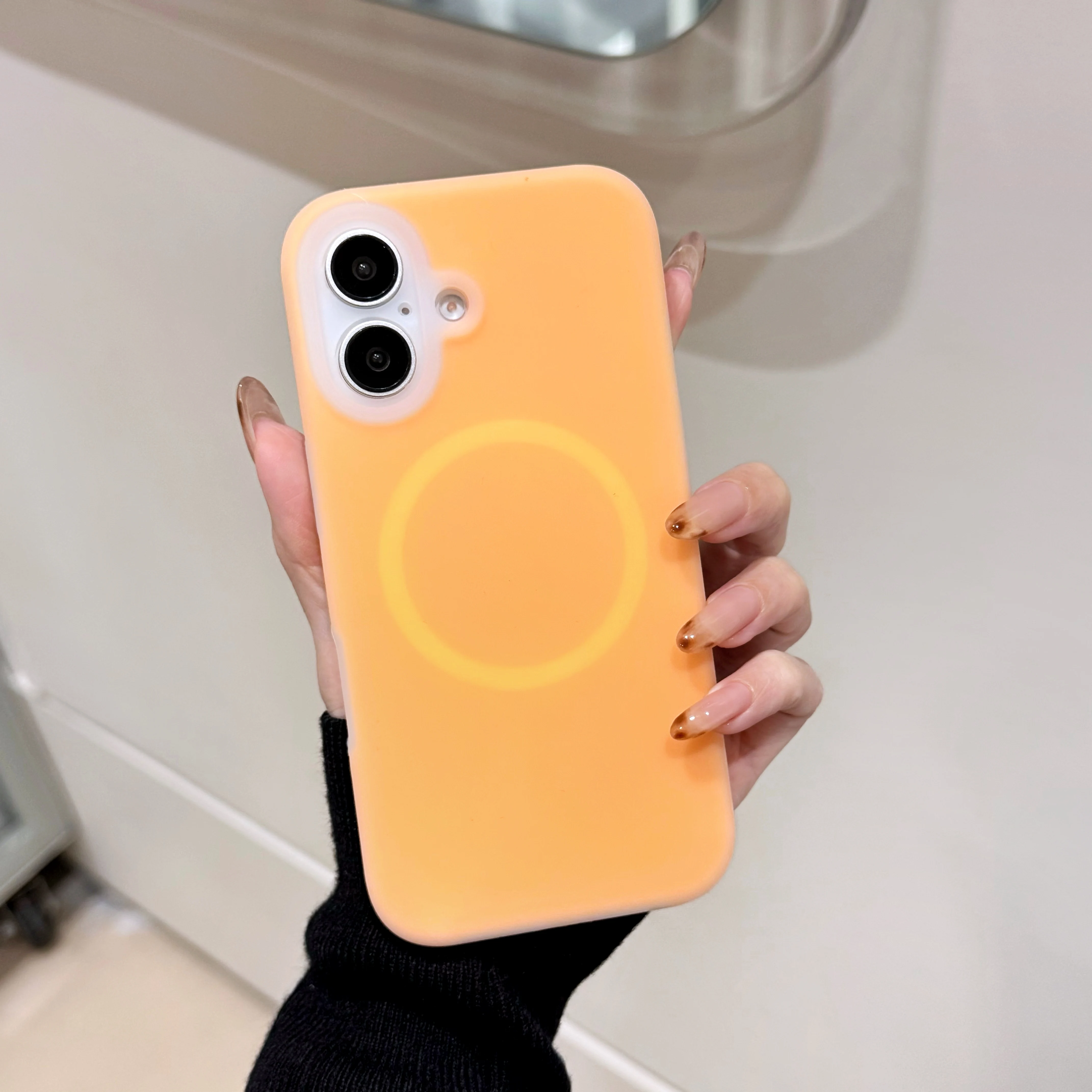 Luxury Chic Jelly Liquid Silicone Magnetic Shockproof Matte Soft Case