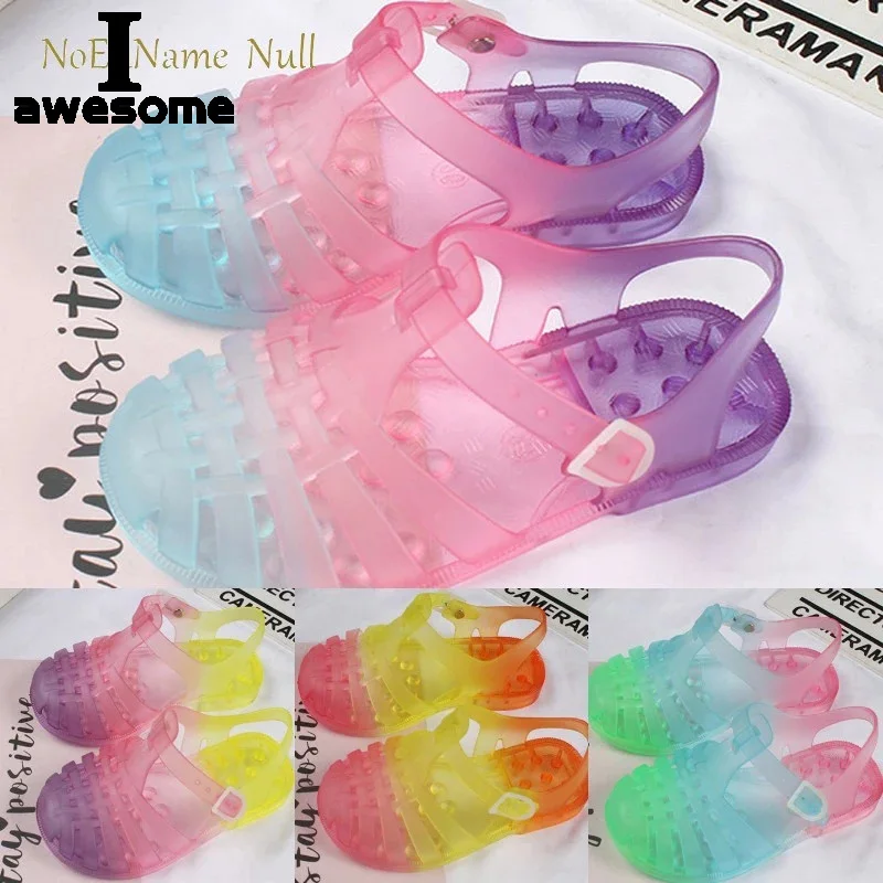 

Summer 2022 Baby Gladiator Sandals Casual Breathable Hollow ShoesRomanShoesPVC BeachChildren's Color Sandals Girls' Baotou Shoes