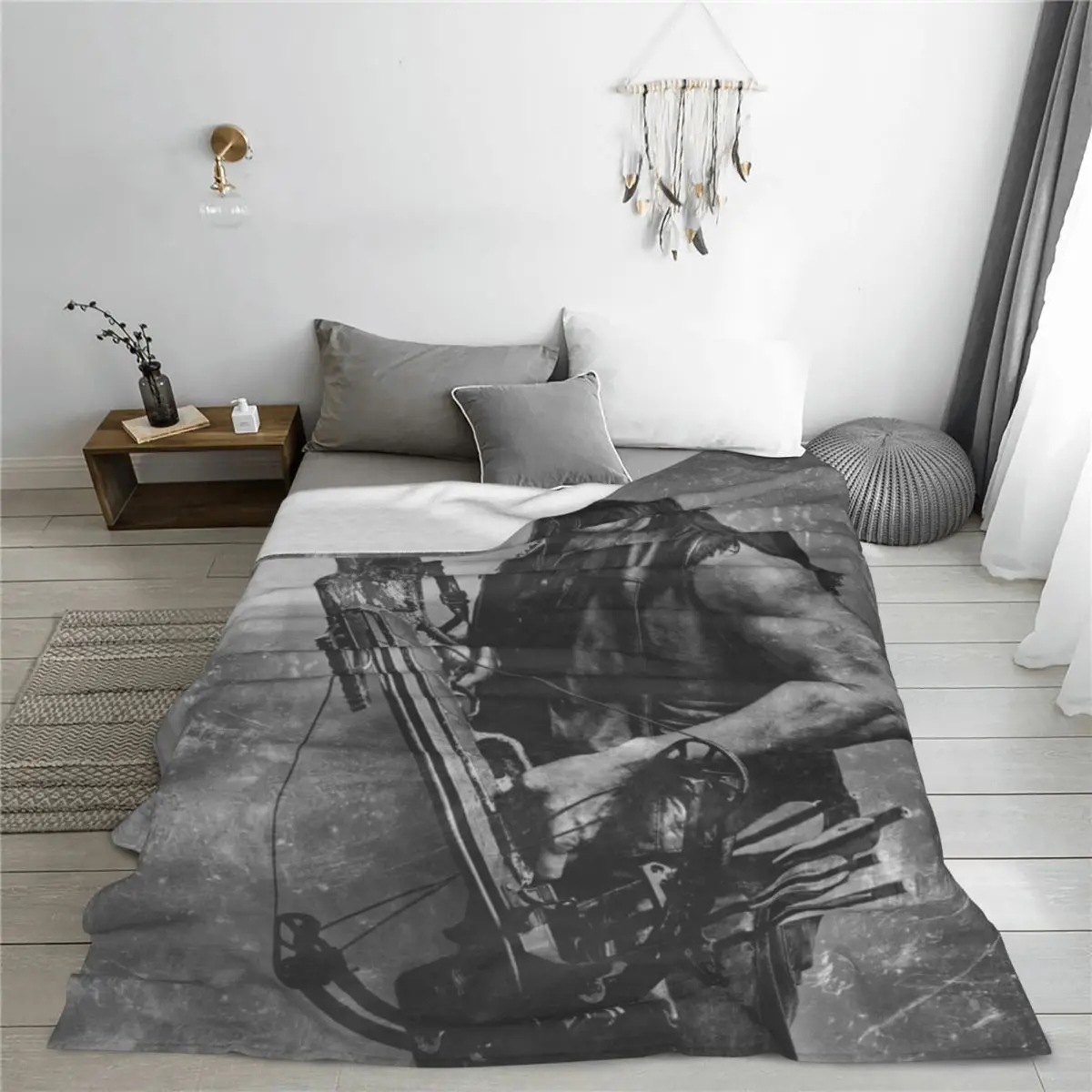 Throw Blanket The Walking Dead Daryl Dixon Micro Fleece Blanket Four Sizes Trendy Warm For Living Room AntiPilling Blanket 3