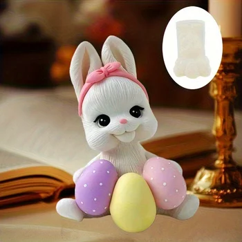 Rabbit Egg Candle Mold 1