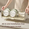 Multifunctional Kitchen Sink Next to The Bowl Drain Tray Rack Sink Storage Dishes Narrow Drying Dishes and Chopsticks Holder 2