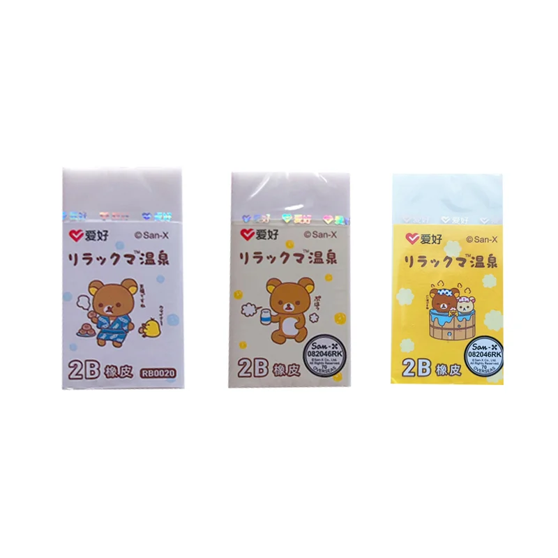 

32pcs AIHAO RB0020 Pencil Rilakkuma 2B Rubber Color Eraser Kawaii Correction Supplies School Office Stationery