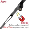 Abnu 5mm Ultra Thin 48V Magnetic Track Light System LED Ceiling Slim Magnet Rail Lamps Rotatable Spotlight Linear Array light 1