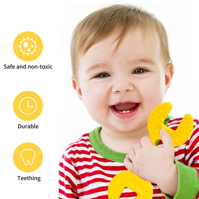 Baby Teether Educational Silicone Toy Newborn 0 12 Month Babies Care Rattle Teether for Kids Exercise Teeth Cartoon Style Toys 3