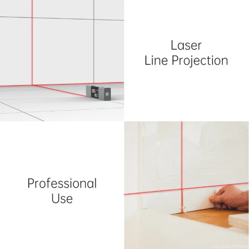 Laser Protractor Laser Angle Casting Instrument Real Time Angle Meter LI 1 Double-sided HD LED Screen