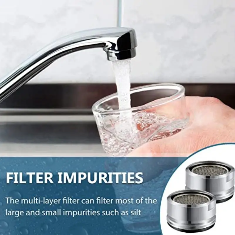 Faucet Aerator 3pcs Brass Water Saving Kitchen Basin Tap Filter Mixed Nozzle Splash Head Bathroom Accessories
