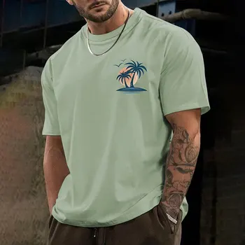 Fashion Men's Temperament Solid Color T Shirt Classic Basic Short Sleeve T Shirt Casual O Neck Men T Shirt Breathable Sportswear