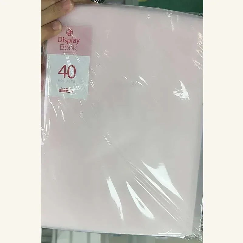 핑크 폴더 도서 계약 파일 가방 앨범 용품, 사무실 정보 투명 스토리지 삽입 학생