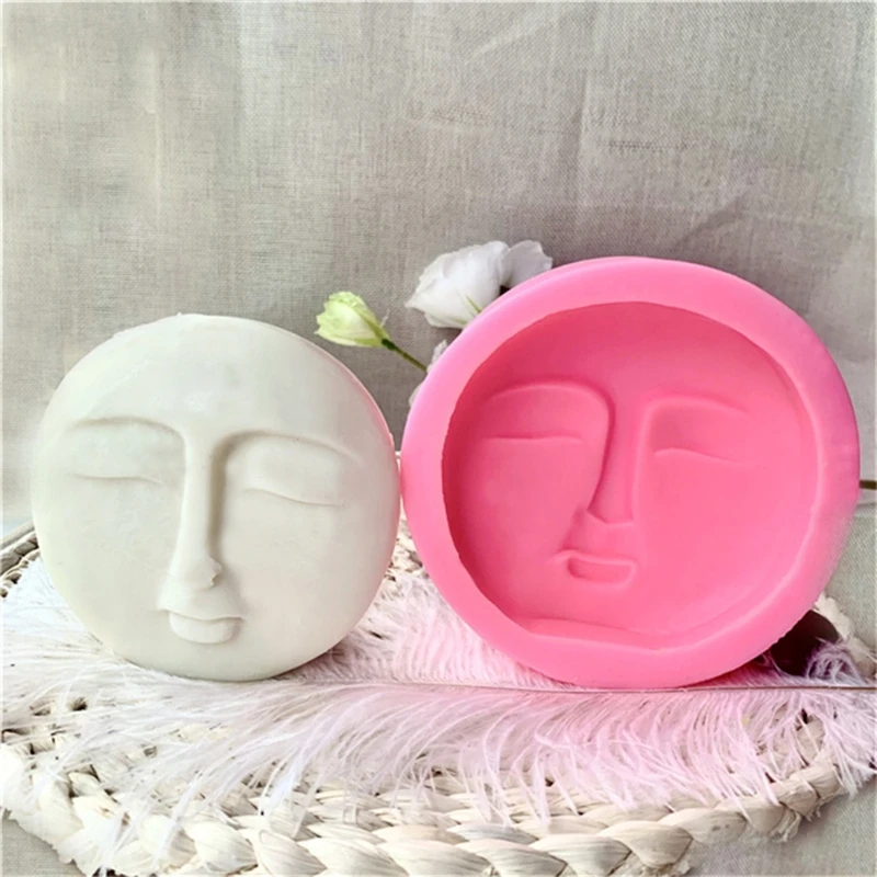3D Face Decoration Silicone Mold Resin Epoxy Craft Polymer Clay Craft