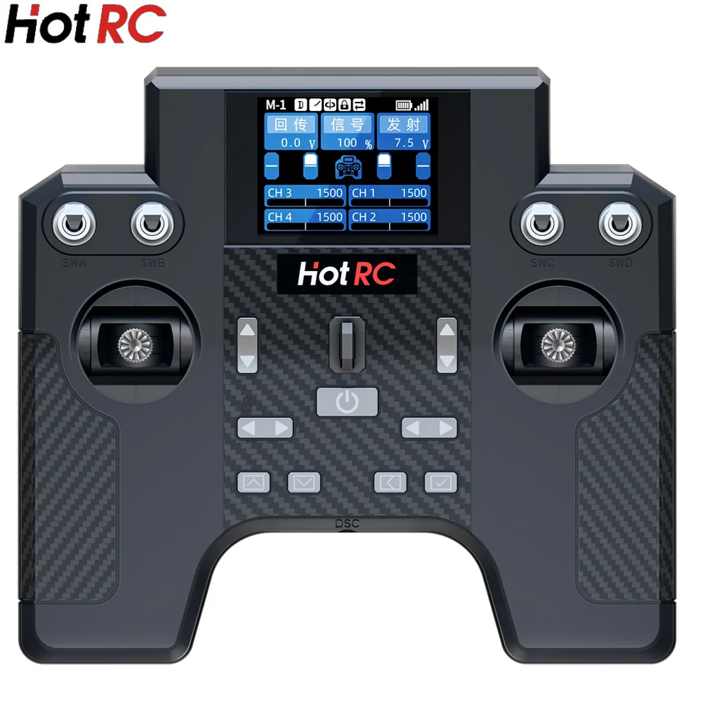 HotRC HT-8A Transmetteur RC 2.4GHz 4 Canaux pour Hélicoptère Voiture Bateau
